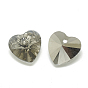 K9 Glass Rhinestone Charms, Heart