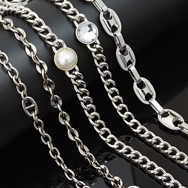 Металлические цепочные ремни для сумок, с застежками, для замены сумочки или сумки через плечо