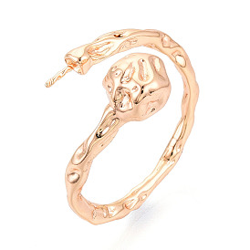 Настройки латунных манжетных колец, за половину пробурено бисера