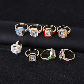 Luxury Vintage Travel Souvenir Ring for Women - Fashionable and Elegant Embedded Gemstone Ring