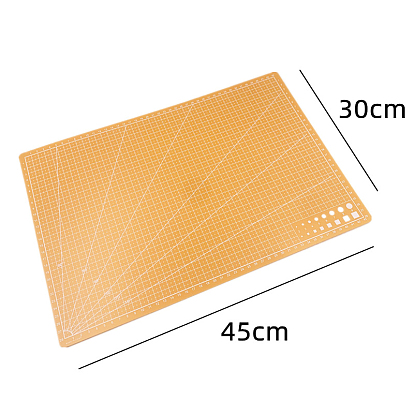 Double Sided PVC Plastic Cutting Mat Pad, Rectangle, for Ceramic & Clay Tools, Rectangle