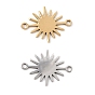 201 Stainless Steel Connector Charms, Sun Links