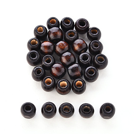 Natural Wood Beads, Dyed, Lead Free, Rondelle, 12x11mm, Hole: 5mmg