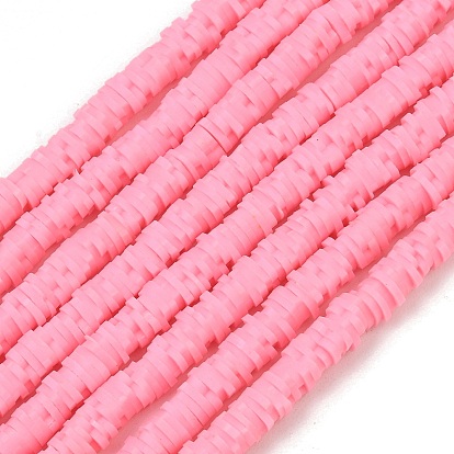 Handmade Polymer Clay Beads Strands, Heart