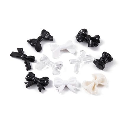 Непрозрачные акриловые бусины, бантом