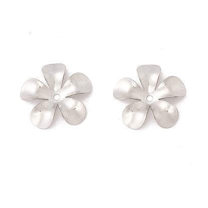 304 caps d'acier inoxydable, 5 pétales, fleur