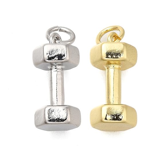 Латунные подвески, подвески с гантелями, с целью перехода в кольце, долговечный, без свинца и без кадмия