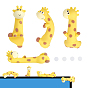 4Pcs Resin Giraffe Car Center Console Display Decorations