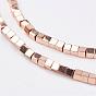 Non-magnetic Synthetic Hematite Beads Strands, Cube