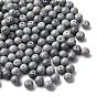 Baking Paint Opaque Glass Beads, Round