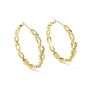 Clear Cubic Zirconia Infinity Stud Earrings, Rack Plating Brass Half Hoop Earrings for Women, Cadmium Free & Lead Free