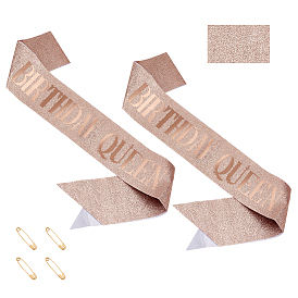 2 шт. тканевые погоны для вечеринки по случаю дня рождения, с 2шт. 304 булавками для броши и килта из нержавеющей стали