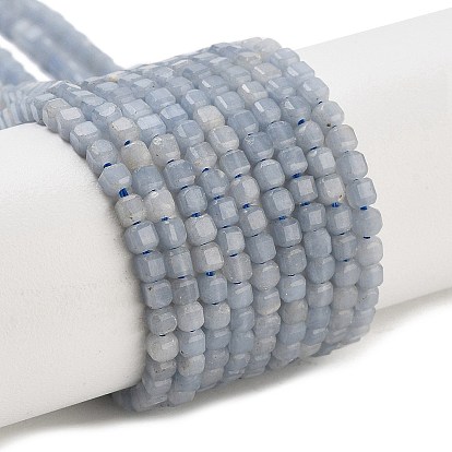 Натуральные ангельские бусины, граненый стол, вырезанный куб