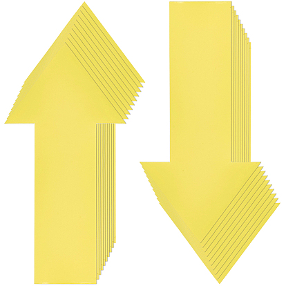 Waterproof PVC Stickers, Self-Adhesive Label, Arrow