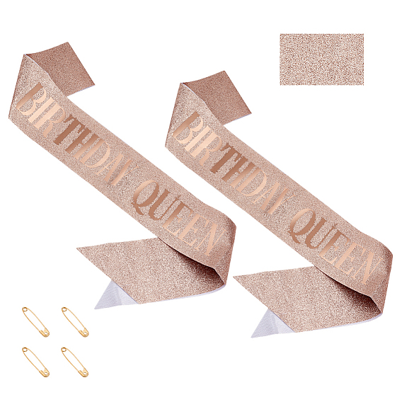 2 шт. тканевые погоны для вечеринки по случаю дня рождения, с 2шт. 304 булавками для броши и килта из нержавеющей стали