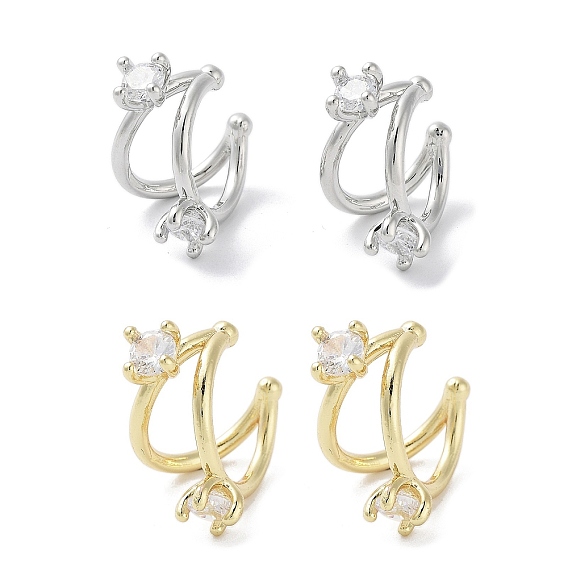 Латунное покрытие стойки, манжета из микропаве с кубическим цирконием, без кадмия и без свинца, долговечный