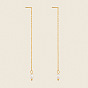 304 Stainless Steel with Natural Freshwater Pearl Ear Thread for Women