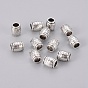 Tibetan Style Spacer Beads, Cadmium Free & Lead Free, Column, about 6.5mm in diameter, 8mm long, hole: 4mm