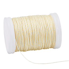 Вощеный шнур полиэстера, круглые