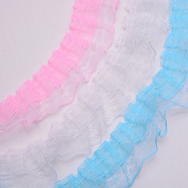 Spitzenbesatz aus Polyester, gesticktes florales Spitzenband, zum Nähen oder Basteln