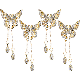 Broches en strass en alliage, épinglette exquise pour fille femmes, papillon