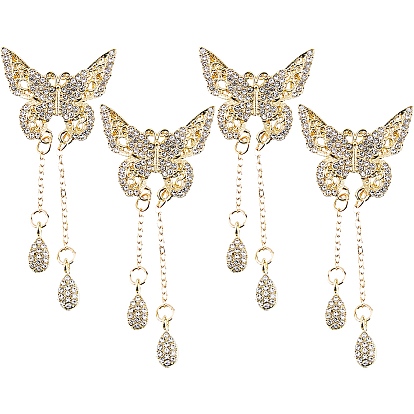 Broches en strass en alliage, épinglette exquise pour fille femmes, papillon