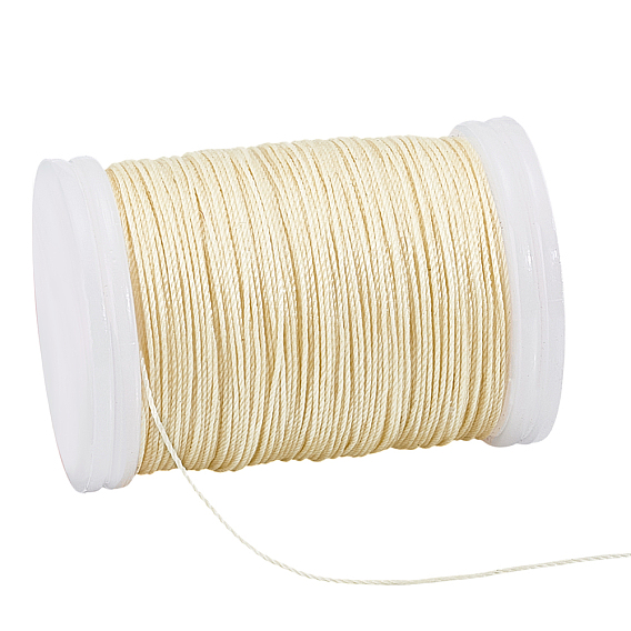 Вощеный шнур полиэстера, круглые
