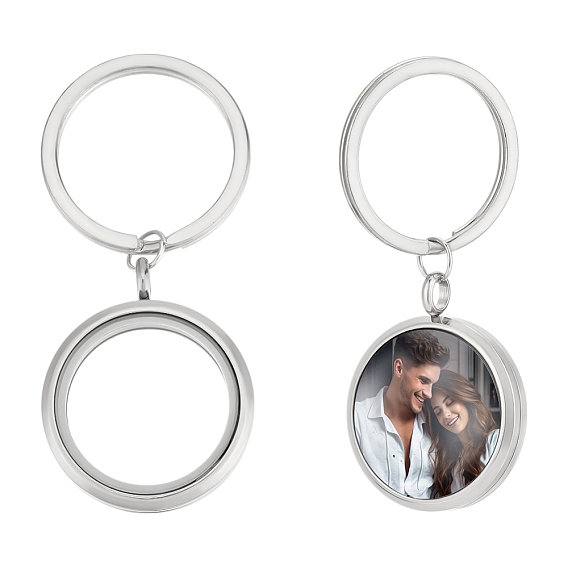 2шт 304 брелок-подвеска из нержавеющей стали, с кольцом из нержавеющей стали 304