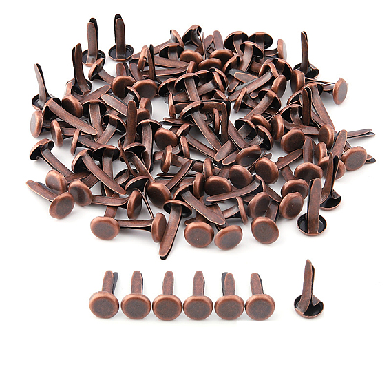 Железные застежки, для скрапбукинга, Фотоальбом, украшение свадебных принадлежностей, детские куклы, бумажные карточки diy, плоско-круглые