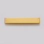 Brass Pendants, Stamping Blank Tag, Rectangle