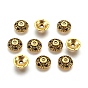 Тибетском стиле сплав шарик крышки, безлепестковый, без свинца и без кадмия