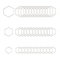 304 Stainless Steel Linking Rings, Hexagon