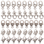 Tibetan Style Alloy Lobster Claw Clasps, Mixed Shapes