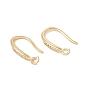 Латунные крючки для серьги из чистого циркония, с горизонтальными петлями, без кадмия и без свинца