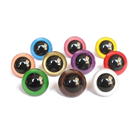 ABS Plastic Craft Doll Eyes, Stuffed Toy Eyes, Safety Eyes, with Spacer, Half Round