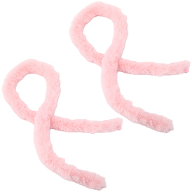 2 шт. рулон ткани из искусственного меха и синели для украшения рождественской елки или изготовления бантов для венков