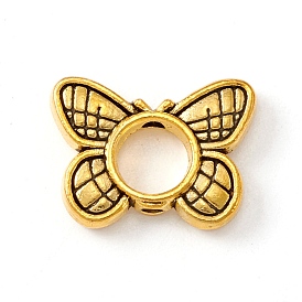 Tibetan Style Alloy Bead Frame, Butterfly