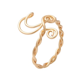 Brass Rings, Twist Rings for Women, Moon