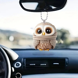 Сова акриловые подвесные украшения, для украшения зеркала заднего вида автомобиля