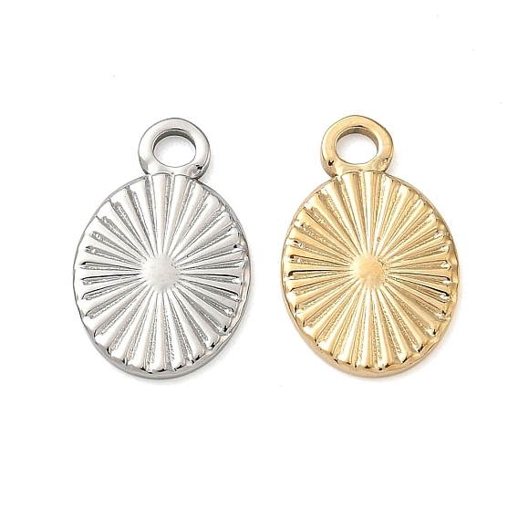 304 подвески из нержавеющей стали, овальные подвески в виде солнечных лучей