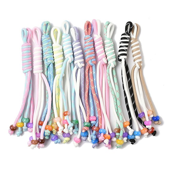 Нейлона украшения подвесной шнур, со смолевыми бусинами, для украшения сумки