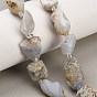 Natural Blue Lace Agate Bead Strands