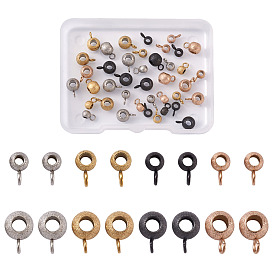 Вакуумное покрытие pvd 304 трубчатые дужки из нержавеющей стали, петля под залог, , Rondelle поруки бусы