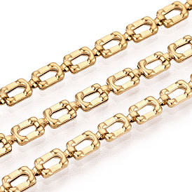 304 цепи прямоугольные звенья нержавеющие, ионное покрытие (ip), пайки, с катушкой