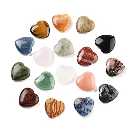 Heart Gemstone Worry Stone, Anxiety Healing Thumb Stone