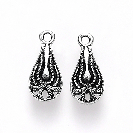 Подвески из сплава в тибетском стиле, слеза, без кадмия и без свинца