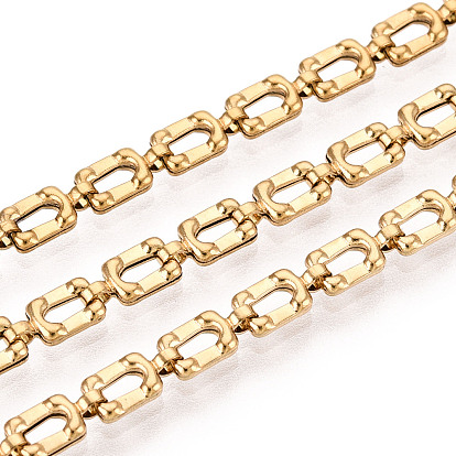 304 цепи прямоугольные звенья нержавеющие, ионное покрытие (ip), пайки, с катушкой