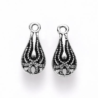 Подвески из сплава в тибетском стиле, слеза, без кадмия и без свинца
