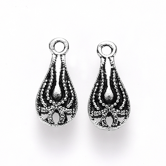 Подвески из сплава в тибетском стиле, слеза, без кадмия и без свинца