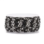 Ion Plating(IP) 304 Stainless Steel Figaro Chains, Unwelded, with Spool